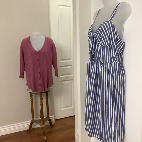 Joe Fresh Linen 55% Sun Dress XL - Picture 3 of 11